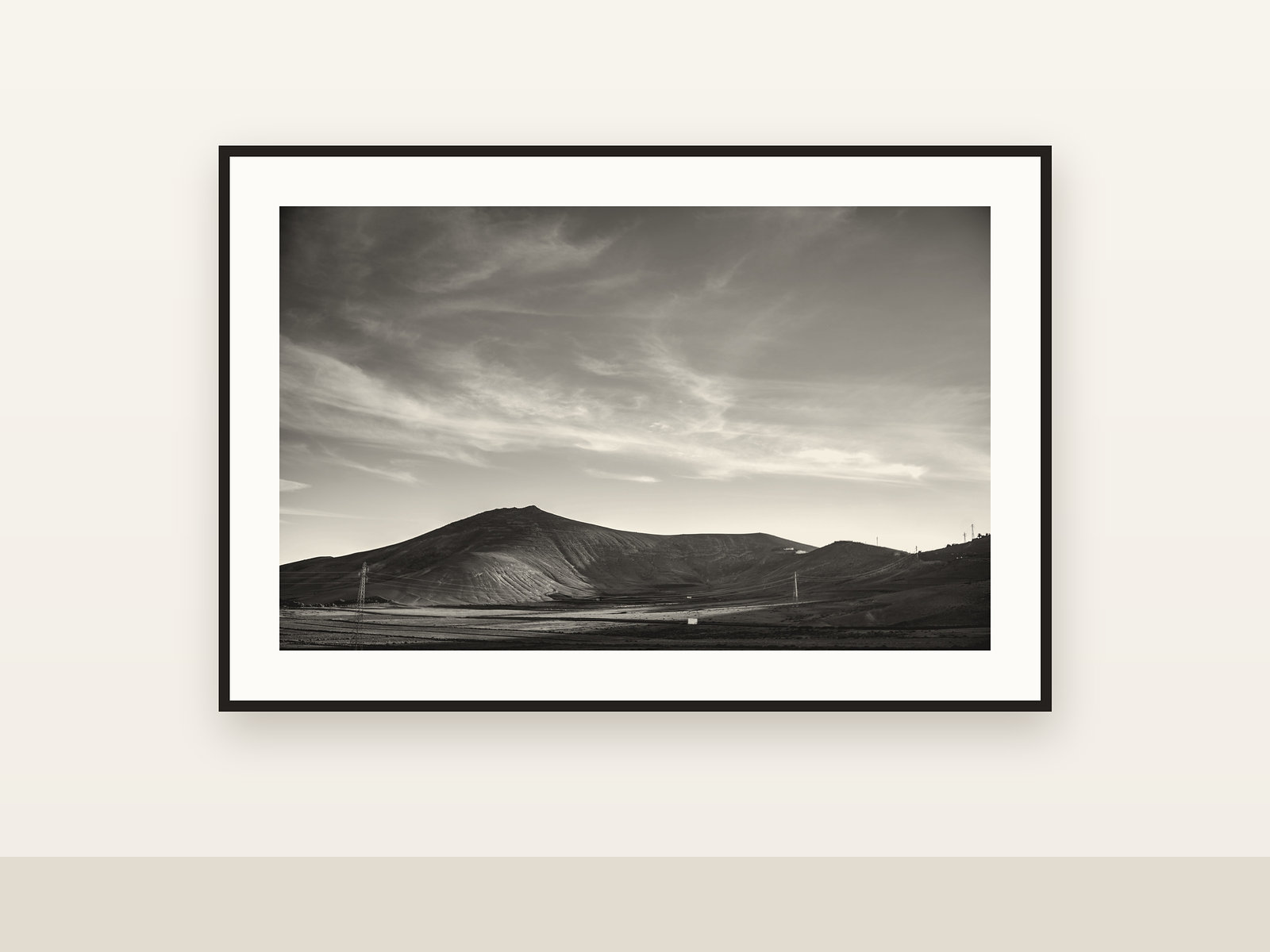 Low Field, Archival pigment print, edition of 12, 2025, on a gallery wall